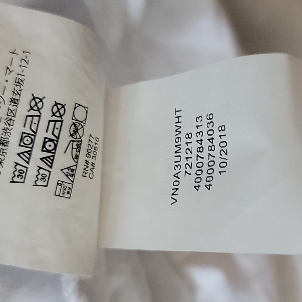 Vans Short Sleeve Shirt Large White Silver - Picture 6 of 6